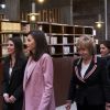 La reine Letizia d'Espagne et la ministre Irene Montero lors d'une réunion de travail avec APRAMP (Association pour la prévention, la réiserisation et les soins des femmes protestantes) à Madrid, Espagne, le 6 mars 2020. © Antonio Navia/Panoramic/Bestimage