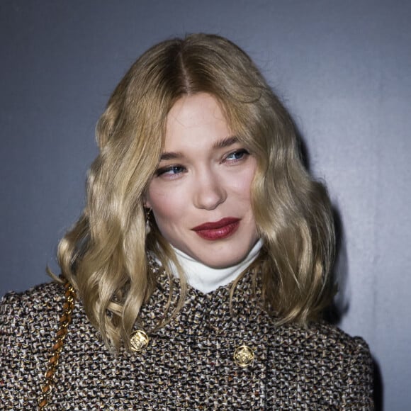 Léa Seydoux au photocall du défilé Louis Vuitton collection prêt-à-porter Automne/Hiver 2020-2021 lors de la Fashion Week à Paris le 3 mars 2020. © Olivier Borde / Bestimage