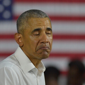 Barack Obama - Le candidat démocrate au poste de gouverneur de la Floride, Andrew Gillum, en campagne avec le sénateur américain Bill Nelson et l'ancien président américain Barack Obama en Floride le 2 novembre 2018