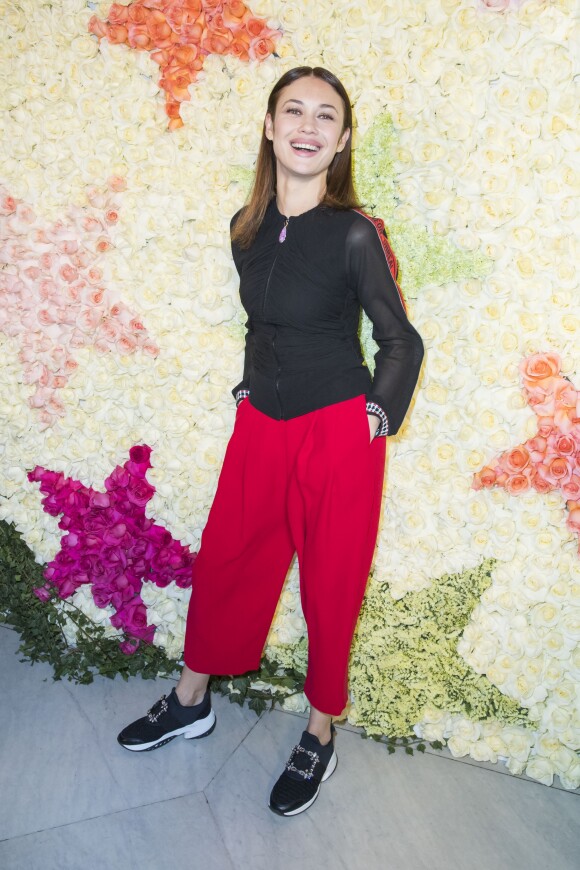 Olga Kurylenko au défilé Schiaparelli lors de la Fashion Week Haute Couture collection printemps/été 2019 de Paris, France, le 21 janvier 2019. © Olivier Borde/Bestimage