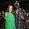 Carla Bruni-Sarkozy et Virgil Abloh en backstage du défilé de mode prêt-à-porter "Off-White" automne-hiver 2020-2021 lors de la semaine de la mode à Paris, France, le 27 février 2020. © Veeren-Clovis/bestimage