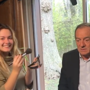 Lou, la fille de Jean-Pierre Pernaut et Nathalie Marquay. Mars 2020.