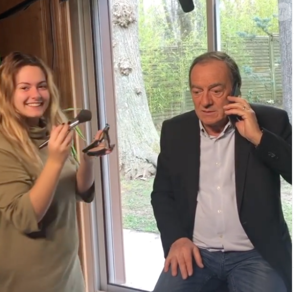 Lou, la fille de Jean-Pierre Pernaut et Nathalie Marquay. Mars 2020.