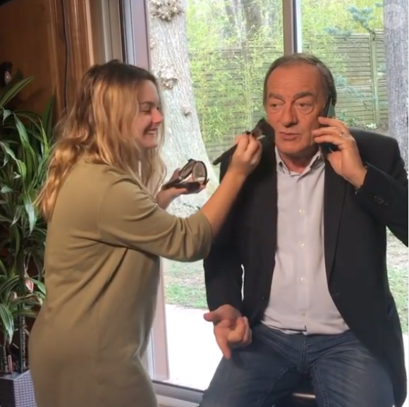 Lou, la fille de Jean-Pierre Pernaut et Nathalie Marquay. Mars 2020.