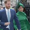 Le prince Harry et Meghan Markle lors de la cérémonie du Commonwealth Day en l'abbaye de Westminster à Londres, le 9 mars 2020.