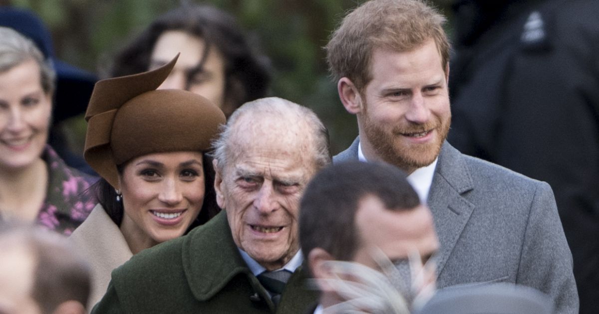 Le prince Philip, duc d'Edimbourg, le prince Harry et sa ...