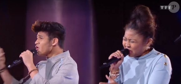 Battle entre Jonathan et Ludisou&Nathan dans The Voice, talents de Pascal Obispo - samedi 21 mars 2020, TF1