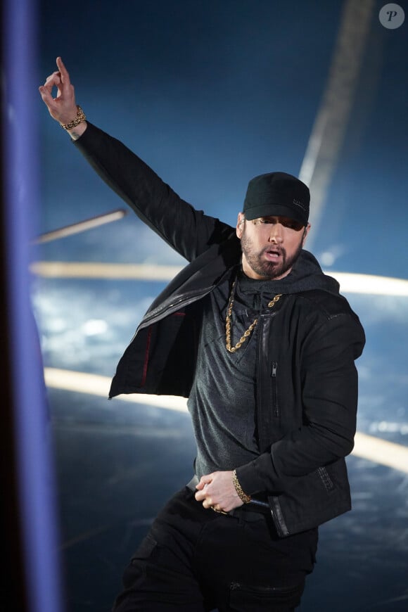 Vidéo : Eminem lors de la 92ème cérémonie des Oscars 2020 au Hollywood and  Highland à Los Angeles, CA, USA, on February 9, 2020. © AMPAS/Zuma  Press/Bestimage - Purepeople
