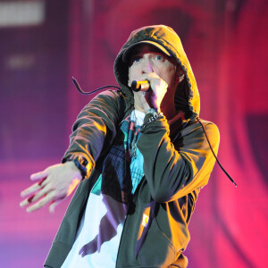 Eminem - Concerts lors du festival Lollapalooza à Chicago, le 1er août 2014.