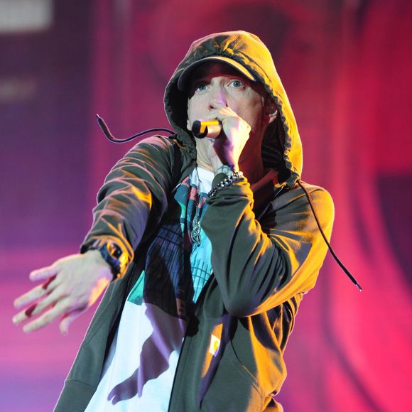 Eminem - Concerts lors du festival Lollapalooza à Chicago, le 1er août 2014.