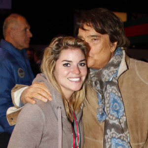 Bernard Tapie et sa fille Sophie lors des Gucci Masters 2013 à Paris. Le 7 décembre 2013 © Gwendoline Le Goff / Panoramic / Bestimage