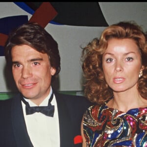 Bernard Tapie et sa femme Dominique assistent à un ballet du Bolchoï, à Paris, en 1986.