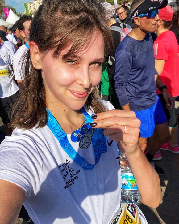 Ophélie Meunier au semi-marathon de Tel Aviv, le 28 février 2020