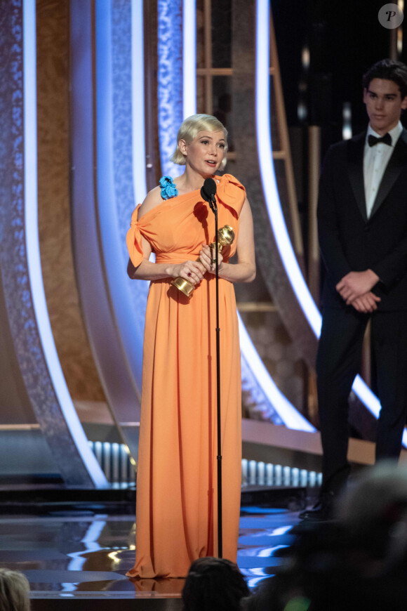 Michelle Williams lors de la cérémonie de la 77ème édition des "Golden Globes Awards" à Los Angeles, le 5 janvier 2020.