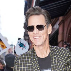 Jim Carrey en pleine promotion du film "Sonic" à New York, le 5 février 2020.