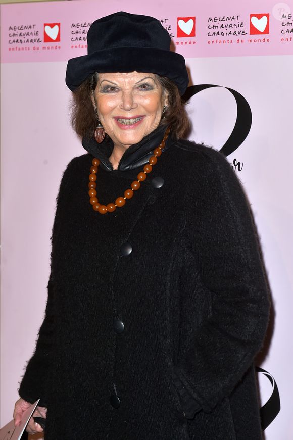 Claudia Cardinale à la soirée "Gala du Coeur" donné au profit de l'association Mécénat Chirurgie Cardiaque à la Salle Gaveau. Paris, le 1er février 2018. © Giancarlo Gorassini/Bestimage