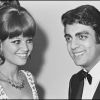 Archives - Claudia Cardinale et Enrico Macias lors de la remise des Prix Triomphe du cinéma. Paris. Photo non datée.
