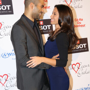 Tony Parker et sa fiancee Axelle Francine - Tony Parker parraine le 8eme gala de charite "Par Coeur" pour l'association "Make a Wish" a l' abbaye Paul Bocuse a Collonges le 26 septembre 2013.