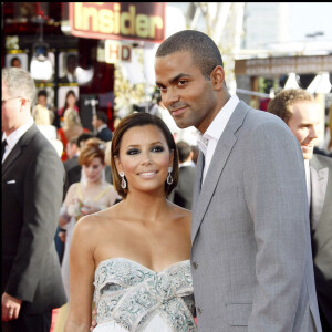 Eva Longoria et Tony Parker lors de la cérémonie des Emmy Awards, à Los Angeles, le 21 septembre 2008.