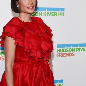 Lucy Liu au photocall de la soirée du "2019 Hudson River Park Gala" à New York, le 17 octobre 2019.