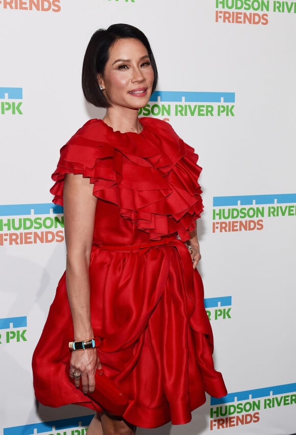 Lucy Liu au photocall de la soirée du "2019 Hudson River Park Gala" à New York, le 17 octobre 2019.