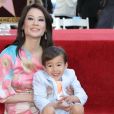 Lucy Liu et son fils Rockwell Lloyd - Lucy Liu reçoit son étoile sur le Walk Of Fame dans le quartier de Hollywood à Los Angeles. Le 1er mai 2019.