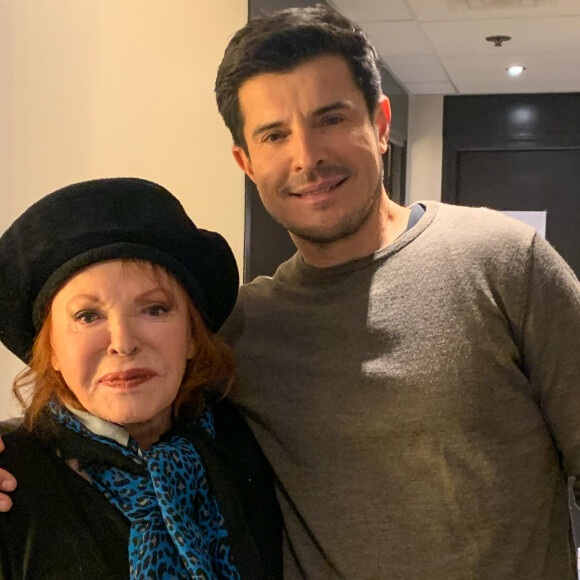 Exclusif - La chanteuse Régine et Vincent Niclo en coulisse de l'émission "Allez viens je t'emmène dans les années 70" le 25 février 2020. L'émission sera présentée par Laury Thilleman. Diffusion le 27 mars 2020 en prime time sur France 3.