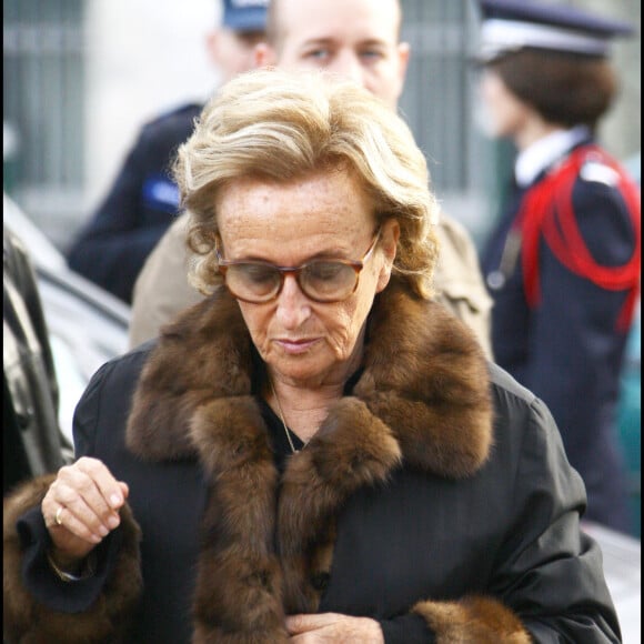 Bernadette Chirac - Fnérailles d'André Bettencourt, ancien ministre du général de Gaulle. Paris. Le 22 novembre 2007.