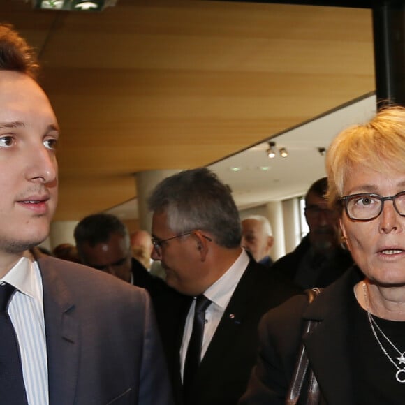 Claude Chirac et son fils Martin Rey-Chirac se sont rendus au musée du président Jacques Chirac de Sarran en Corrèze le 5 octobre 2019. © Patrick Bernard/Bestimage