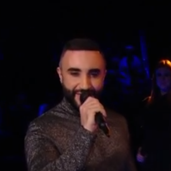 Matteo et Margau lors des battles de "The Voice 2020" - Talents de Lara Fabian. Emission du samedi 28 mars 2020, TF1