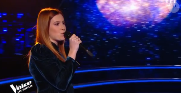 Matteo et Margau lors des battles de "The Voice 2020" - Talents de Lara Fabian. Emission du samedi 28 mars 2020, TF1
