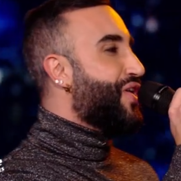 Matteo et Margau lors des battles de "The Voice 2020" - Talents de Lara Fabian. Emission du samedi 28 mars 2020, TF1