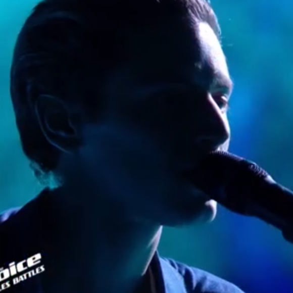 Antoine et Tristan lors des battles de "The Voice 2020" - Talents de Pascal Obispo. Emission du samedi 28 mars 2020, TF1