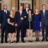 La princesse Maria Teresa de Bourbon-Parme en famille à Parme, en Italie, en 2014.