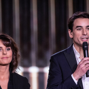 Faustine Bollaert et Julian Bugier - 35ème cérémonie des Victoires de la musique à la Seine musicale de Boulogne-Billancourt, le 14 février 2020. © Cyril Moreau/Bestimage