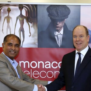 Exclusif - Le prince Albert II de Monaco à la présentation de Monaco Telecom Tv et Apple Tv au Grimaldi Forum le 2 mars 2020. © Jean-François Ottonello / Nice Matin / Bestimage