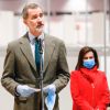 Le roi Felipe VI et la reine Letizia d'Espagne ont visité le 26 mars 2020 un hôpital de campagne installé au Palais des Congrès de Madrid (IFEMA) pour répondre à la crise sanitaire du coronavirus.