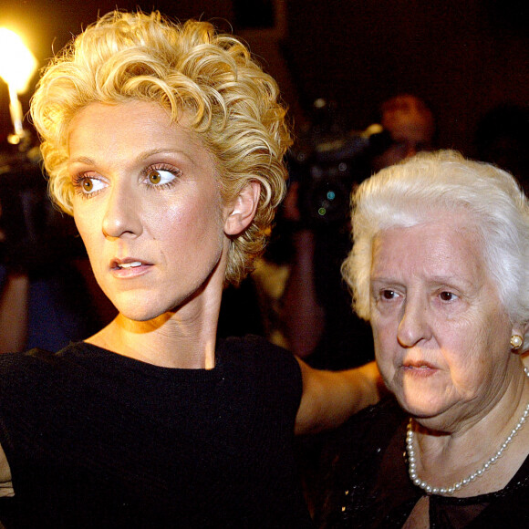 Céline Dion et sa mère Thérèse - Gala donné en l'honneur d'Eddy Marnay. © Andre Pichette/ABACA