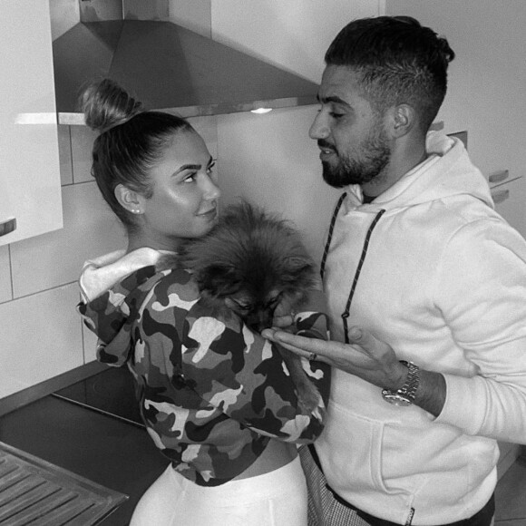 Oussama avec sa petite amie, sur Instagram, le 26 février 2020
