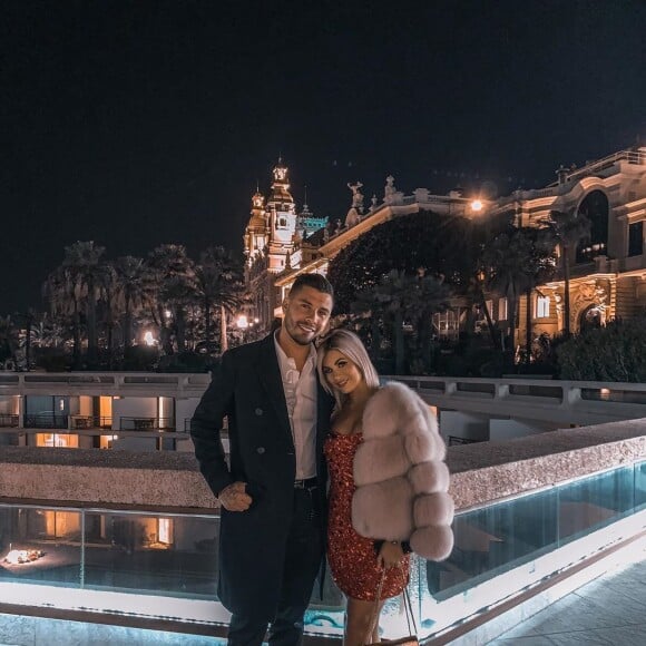 Carla Moreau et Kevin Guedj à Monaco, le 1er janvier 2020, sur Instagram