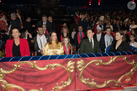 Exclusif - La princesse Stéphanie de Monaco, Pauline Ducruet, Linoué Ducruet, Louis Ducruet et Camille Gottlieb - Dernière représentation suivie de la remise des prix de la 9ème édition de la "New Generation" à Monaco le 2 février 2020. © Olivier HuitelPRM/Bestimage