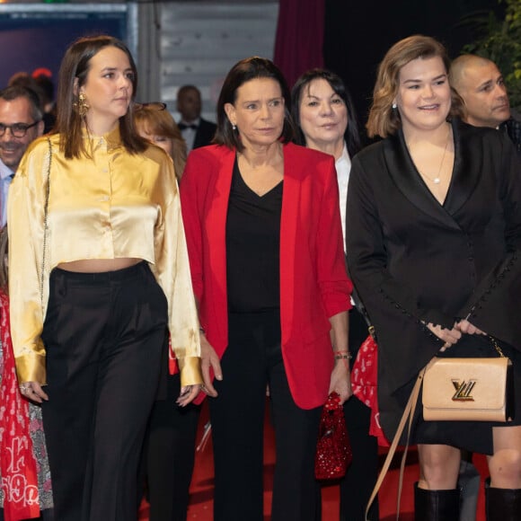 Exclusif - Louis Ducruet, Pauline Ducruet, la princesse Stéphanie de Monaco et Camille Gottlieb - Dernière représentation suivie de la remise des prix de la 9ème édition de la "New Generation" à Monaco le 2 février 2020. © Olivier HuitelPRM/Bestimage