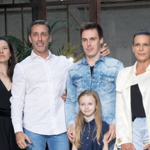 Maguy Ducruet, Kelly-Marie Lancien et son mari Daniel Ducruet, Linoué Ducruet, Louis Ducruet, la princesse Stéphanie de Monaco, Camille Gottlieb - Défilé Alter Designs mode homme printemps-été 2020, le premier défilé de Pauline Ducruet dans le cadre de la Fashion Week de Paris à la Cartonnerie à Paris le 18 juin 2019. © Cyril Moreau/Bestimage