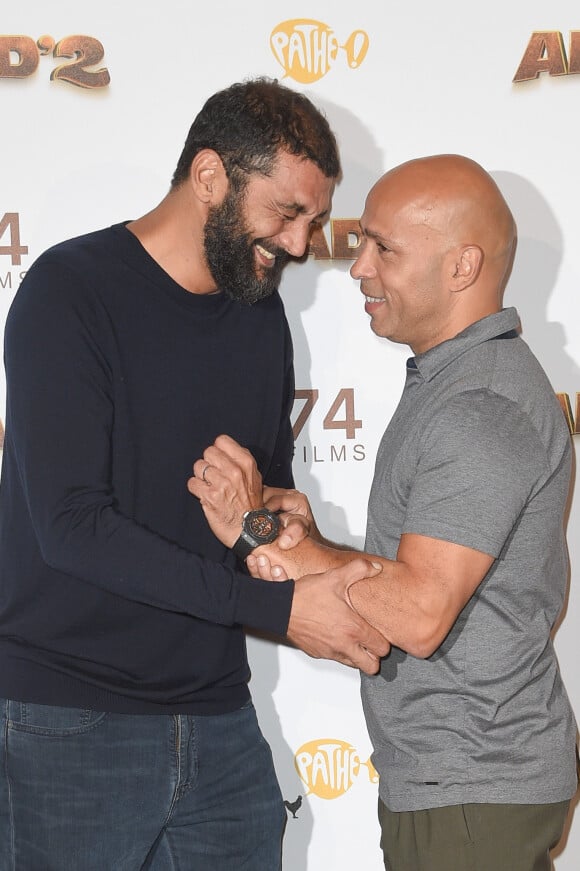 Ramzy Bedia et Eric Judor - Les célébrités posent lors du photocall de l'avant-première du film "Alad'2" au cinéma le grand Rex à Paris le 21 septembre 2018. ©Guirec Coadic/Bestimage