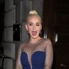 Katy Perry à la sortie du dîner de gala "British Asian Trust" à la maison des banquets à Londres, Royaume Uni, le 4 février 2020.