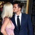 Katy Perry et son fiancé Orlando Bloom à la première de la série télévisée Amazon Prime Video "Carnival Row" au TCL Chinese Theatre dans le quartier de Hollywood, à Los Angeles, Californie, Etats-Unis, le 21 août 2019.