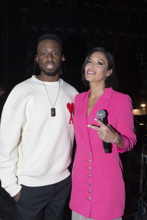 Exclusif - Dadju et Zaho - Surprises - Backstage de l'enregistrement de l'émission "La Chanson secrète 4", qui sera diffusée le 4 janvier 2020 sur TF1, à Paris. Le 17 décembre 2019 © Gaffiot-Perusseau / Bestimage