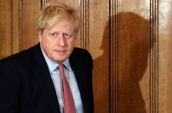 Le Premier ministre Boris Johnson s'exprime lors d'une conférence de presse au 10 Downing Street, Londres, après la dernière réunion COBRA pour discuter de la réponse du gouvernement à la crise du coronavirus. Londres, le 12 mars 2020.