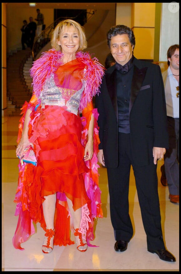Marie-Anne Chazel et Christian Clavier - 57e Festivan de Cannes. Le 18 mai 2004.