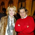  Marie-Anne Chazel et Christian Clavier - Hommage à Roman Polanski au Ministère de la culture à Paris. Le 6 mars 2003. 
